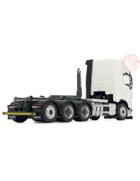 Volvo FH5 truck with Meiller hooklift clear white MARGE MODELS 2235-01 MARGE MODELS