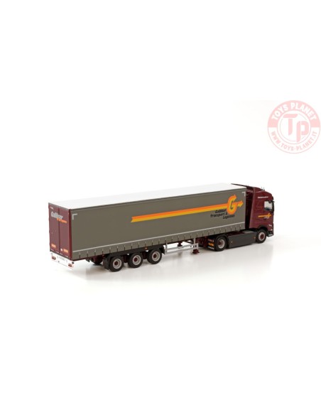 VOLVO FH5 GLOBETROTTER 4X2 CURTAINSIDE TRAILER - 3 AXLE - GALLIKER WSI 01-3758 WSI MODELS VOLVO FH5 GLOBETROTTER 4X2 CURTAINSIDE TRAILER - 3 AXLE - GALLIKER WSI 01-3758 WSI MODELS