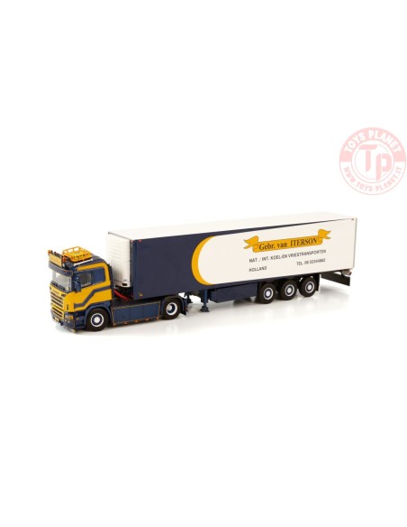 SCANIA R5 FLAT ROOF 4X2 REEFER TRAILER - 3 AXLE - GEBR. VAN ITERSON WSI 01-3434 WSI MODELS