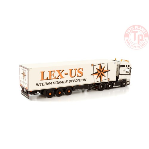 SCANIA STREAMLINE TOPLINE 6X2 TWIN STEER REEFER TRAILER - 3 AXLE - LEX-US WSI 01-3790 WSI MODELS