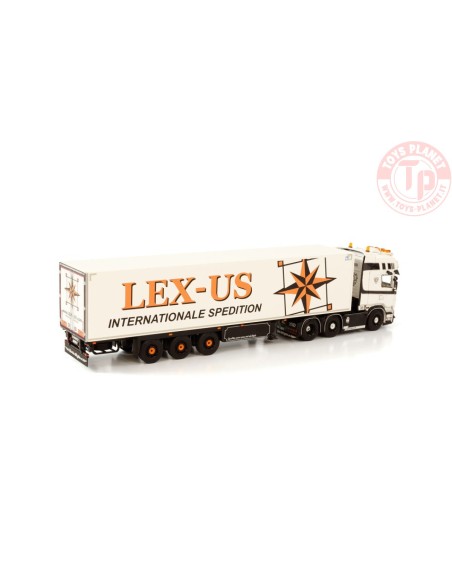 SCANIA STREAMLINE TOPLINE 6X2 TWIN STEER REEFER TRAILER - 3 AXLE - LEX-US WSI 01-3790 WSI MODELS SCANIA STREAMLINE TOPLINE 6X2 TWIN STEER REEFER TRAILER - 3 AXLE - LEX-US WSI 01-3790 WSI MODELS
