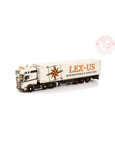 SCANIA STREAMLINE TOPLINE 6X2 TWIN STEER REEFER TRAILER - 3 AXLE - LEX-US WSI 01-3790 WSI MODELS
