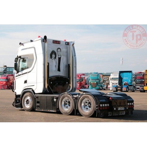 SCANIA S HIGHLINE CS20H 6X2 TAG AXLE REEFER TRAILER - 3 AXLE - TF 17 WSI 01-3743 WSI MODELS