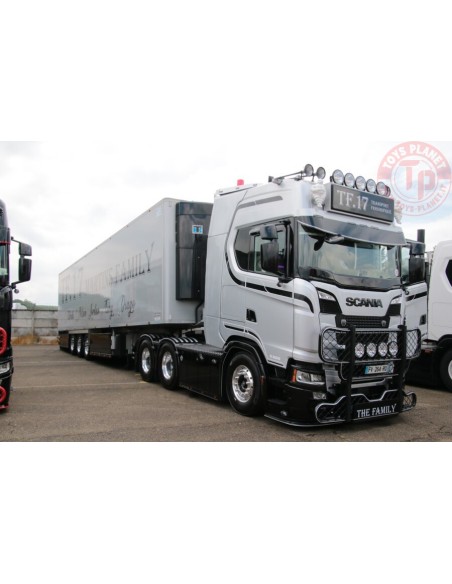 SCANIA S HIGHLINE CS20H 6X2 TAG AXLE REEFER TRAILER - 3 AXLE - TF 17 WSI 01-3743 WSI MODELS SCANIA S HIGHLINE CS20H 6X2 TAG AXLE REEFER TRAILER - 3 AXLE - TF 17 WSI 01-3743 WSI MODELS