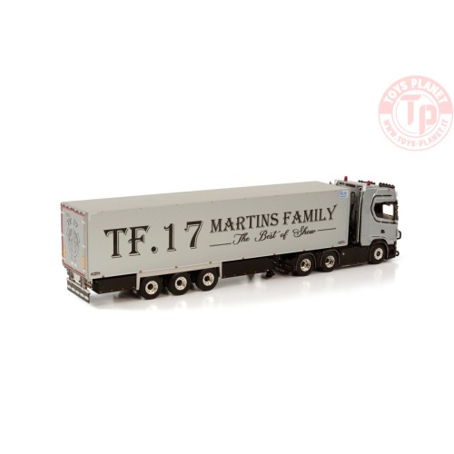 SCANIA S HIGHLINE CS20H 6X2 TAG AXLE REEFER TRAILER - 3 AXLE - TF 17 WSI 01-3743 WSI MODELS