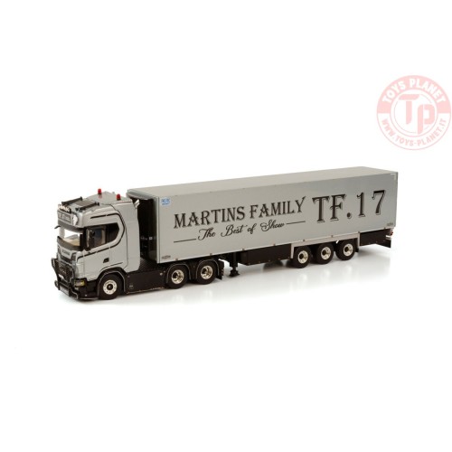 SCANIA S HIGHLINE CS20H 6X2 TAG AXLE REEFER TRAILER - 3 AXLE - TF 17 WSI 01-3743 WSI MODELS