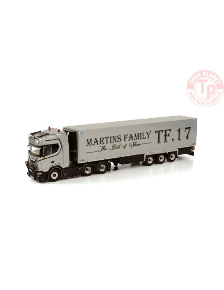 SCANIA S HIGHLINE CS20H 6X2 TAG AXLE REEFER TRAILER - 3 AXLE - TF 17 WSI 01-3743 WSI MODELS