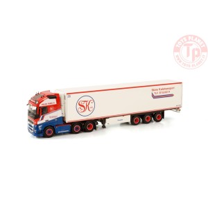 VOLVO FH5 GLOBETROTTER XL 6X2 TWIN STEER REEFER TRAILER - 3 AXLE SKIVE WSI 01-3716 WSI MODELS