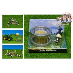 Anello di alimentazione con rotoballa e mucca KIDSGLOBE 571961 ANIMALI E ACCESSORI PLASTICO