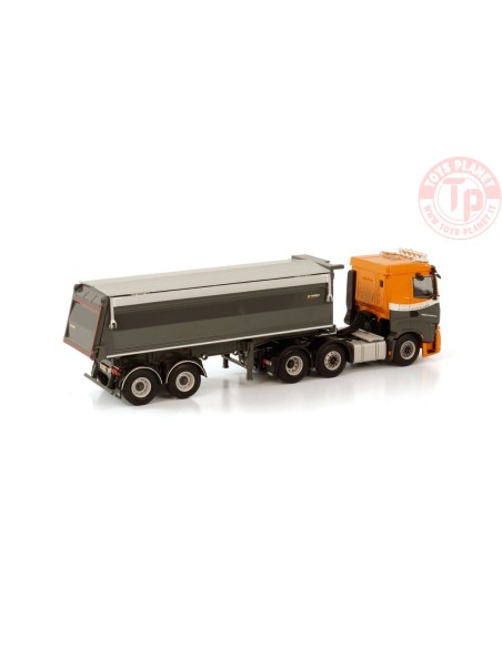 IVECO S-WAY 6X2 TWINSTEER TIPPER TRAILER - 2 AXLE - BAGGERBEDRIJF MIDDEN NEDERLAND WSI 01-3539 WSI MODELS