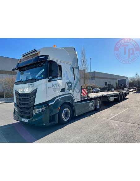 IVECO S-WAY HIGH 4X2 MEGATRAILER FLATBED - 3 AXLE TRANSPORT KTX WSI 01-3831 WSI MODELS IVECO S-WAY HIGH 4X2 MEGATRAILER FLATBED - 3 AXLE TRANSPORT KTX WSI 01-3831 WSI MODELS