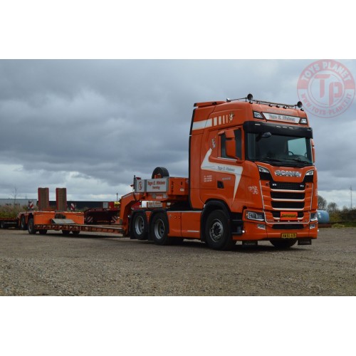 SCANIA S HIGHLINE CS20H 6X2 TAG AXLE LOW LOADER EURO - 2 AXLE - TAGE E.NIELSEN WSI 01-3861 WSI MODELS