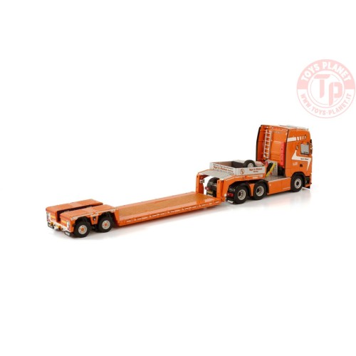 SCANIA S HIGHLINE CS20H 6X2 TAG AXLE LOW LOADER EURO - 2 AXLE - TAGE E.NIELSEN WSI 01-3861 WSI MODELS
