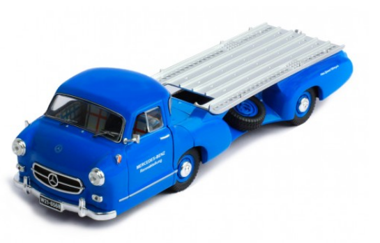 Ixo 1:43 Mercedes-Benz Race Car Transporter le bleu merveille Année de