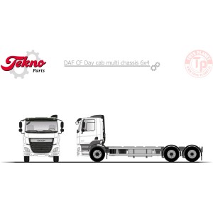 DAF CF day cab multi chassis 6x4 kit TEKNO 81371 TEKNO