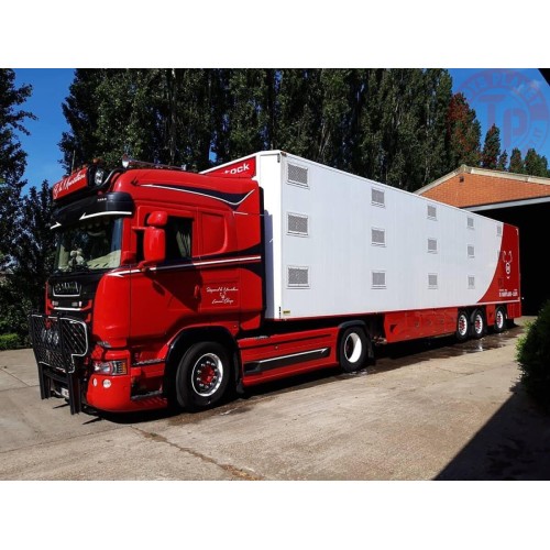 SCANIA STREAMLINE HIGHLINE 4X2 LIVESTOCK TRAILER | ISO TERM - 3 AXLE DE MAERTELAERE WSI 01-3727 WSI MODELS