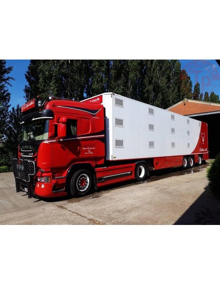 SCANIA STREAMLINE HIGHLINE 4X2 LIVESTOCK TRAILER | ISO TERM - 3 AXLE DE MAERTELAERE WSI 01-3727 WSI MODELS