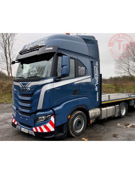 IVECO S-WAY AS HIGH 4X2 MEGATRAILER FLATBED - 3 AXLE - WOCKEN WSI 01-3884 WSI MODELS IVECO S-WAY AS HIGH 4X2 MEGATRAILER FLATBED - 3 AXLE - WOCKEN WSI 01-3884 WSI MODELS