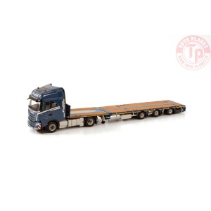 IVECO S-WAY AS HIGH 4X2 MEGATRAILER FLATBED - 3 AXLE - WOCKEN WSI 01-3884 WSI MODELS