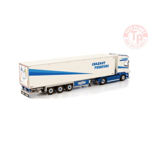 SCANIA R6 TOPLINE 4X2 REEFER TRAILER - 3 AXLE CHAZAUT PRIMEURS WSI 01-3811 WSI MODELS