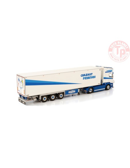 SCANIA R6 TOPLINE 4X2 REEFER TRAILER - 3 AXLE CHAZAUT PRIMEURS WSI 01-3811 WSI MODELS SCANIA R6 TOPLINE 4X2 REEFER TRAILER - 3 AXLE CHAZAUT PRIMEURS WSI 01-3811 WSI MODELS