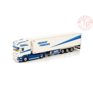 SCANIA R6 TOPLINE 4X2 REEFER TRAILER - 3 AXLE CHAZAUT PRIMEURS WSI 01-3811 WSI MODELS