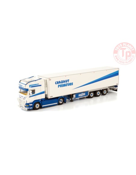 SCANIA R6 TOPLINE 4X2 REEFER TRAILER - 3 AXLE CHAZAUT PRIMEURS WSI 01-3811 WSI MODELS