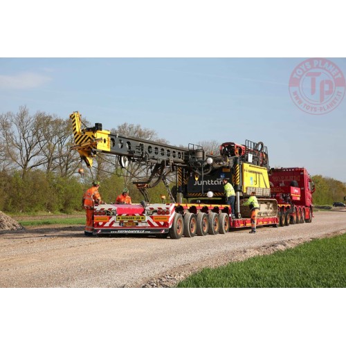 VOLVO FH5 GLOBETROTTER XL 8X4 LOWLOADER - 5 AXLE + DOLLY 3 - AXLE VALLEM WSI 01-3824 WSI MODELS