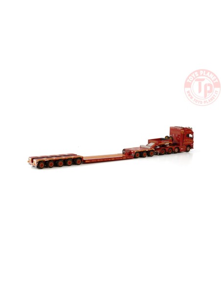 VOLVO FH5 GLOBETROTTER XL 8X4 LOWLOADER - 5 AXLE + DOLLY 3 - AXLE VALLEM WSI 01-3824 WSI MODELS VOLVO FH5 GLOBETROTTER XL 8X4 LOWLOADER - 5 AXLE + DOLLY 3 - AXLE VALLEM WSI 01-3824 WSI MODELS