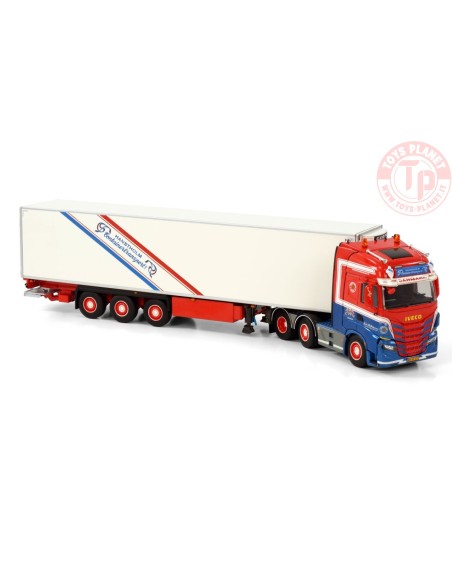 IVECO S-WAY AS HIGH 6X2 TWIN STEER REEFER TRAILER - 3 AXLE HANSTHOLM CONTAINER TRANSPORT WSI 01-3795 WSI MODELS IVECO S-WAY AS HIGH 6X2 TWIN STEER REEFER TRAILER - 3 AXLE HANSTHOLM CONTAINER TRANSPORT WSI 01-3795 WSI MODELS