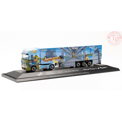 Mercedes Benz Actros 18 Weltgeschichte Nr. 3.2 Schuhmacher HERPA 122214 HERPA 1:87