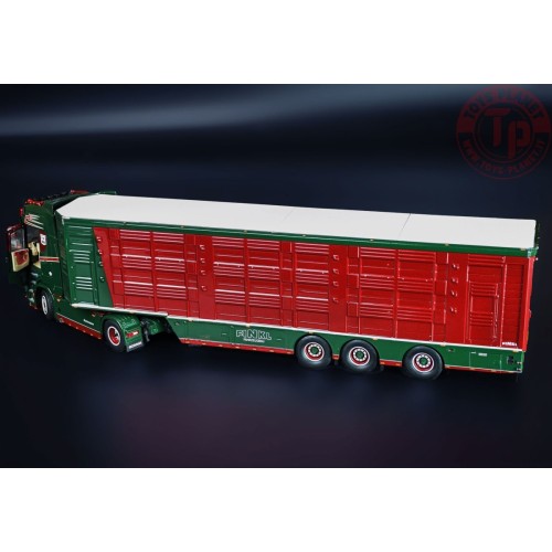 Scania S Series High Roof 4x2 with Livestock trailer HACHMEISTER IMC MODELS 32-0182 IMC MODELS