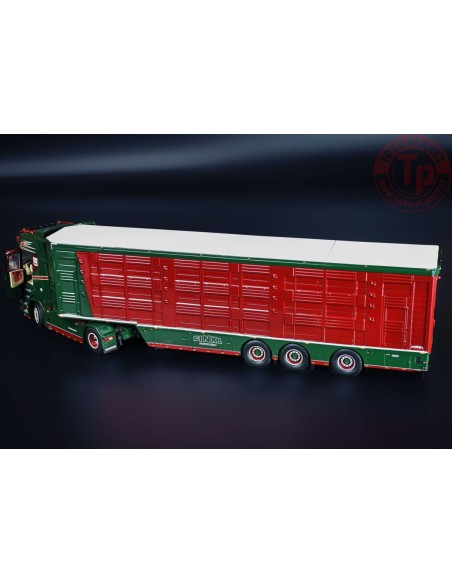 Scania S Series High Roof 4x2 with Livestock trailer HACHMEISTER IMC MODELS 32-0182 IMC MODELS