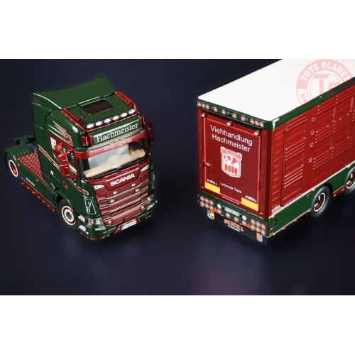 Scania S Series High Roof 4x2 with Livestock trailer HACHMEISTER IMC MODELS 32-0182 IMC MODELS
