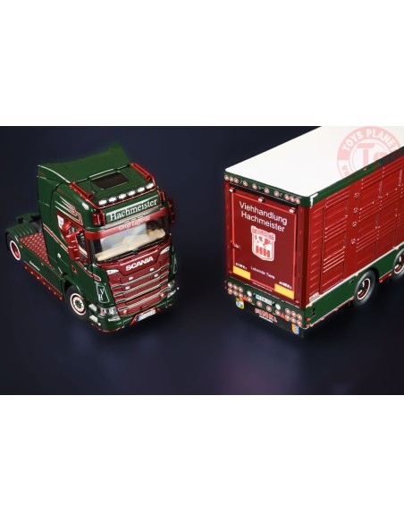 Scania S Series High Roof 4x2 with Livestock trailer HACHMEISTER IMC MODELS 32-0182 IMC MODELS