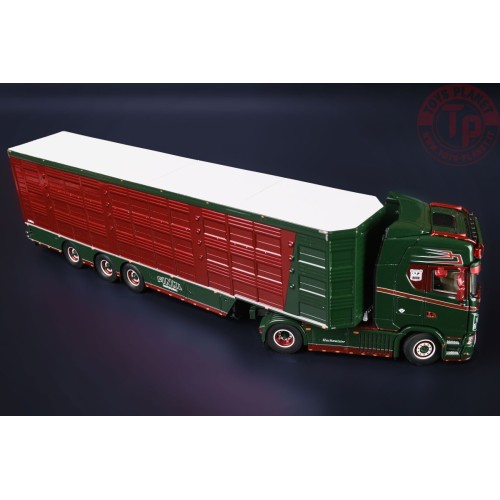 Scania S Series High Roof 4x2 with Livestock trailer HACHMEISTER IMC MODELS 32-0182 IMC MODELS