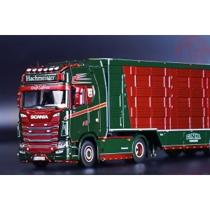 Scania S Series High Roof 4x2 with Livestock trailer HACHMEISTER IMC MODELS 32-0182 IMC MODELS