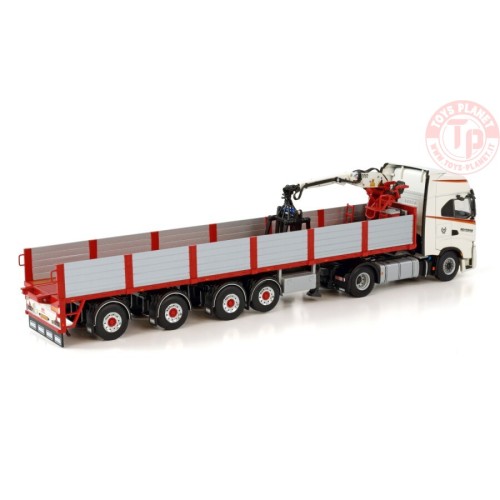 IVECO S-WAY AS HIGH 4X2 BRICK TRAILER - 3 AXLE SEVRIENS WSI 01-3519 WSI MODELS