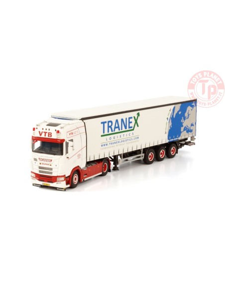SCANIA S HIGHLINE CS20H 4X2 CURTAINSIDE TRAILER - 3 AXLE Tranex WSI 01-3856 WSI MODELS SCANIA S HIGHLINE CS20H 4X2 CURTAINSIDE TRAILER - 3 AXLE Tranex WSI 01-3856 WSI MODELS