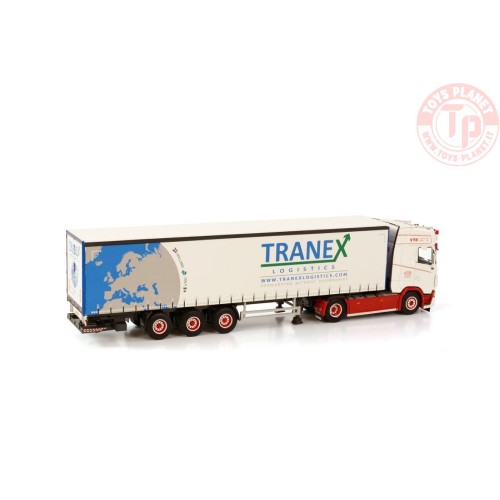 SCANIA S HIGHLINE CS20H 4X2 CURTAINSIDE TRAILER - 3 AXLE Tranex WSI 01-3856 WSI MODELS