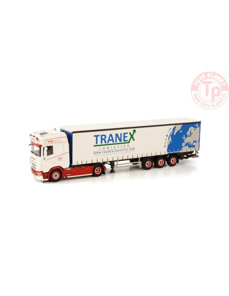 SCANIA S HIGHLINE CS20H 4X2 CURTAINSIDE TRAILER - 3 AXLE Tranex WSI 01-3856 WSI MODELS