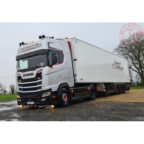 SCANIA S HIGHLINE CS20H 4X2 REEFER TRAILER - 3 AXLE - Mackowiak WSI 01-3504 WSI MODELS
