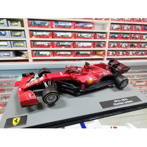 FERRARI - F1 SF21 TEAM SCUDERIA FERRARI MISSION WINNOW N 16 SEASON 2021 CHARLES LECLERC - CON PILOTA E VETRINA BU36837LE BURAGO