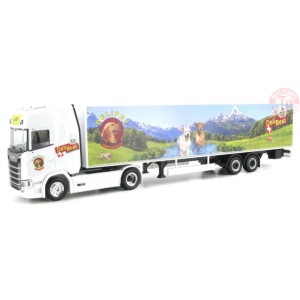Scania CS 20 Kühlkoffer-Sattelzug Delipet AG HERPA 950848 HERPA 1:87