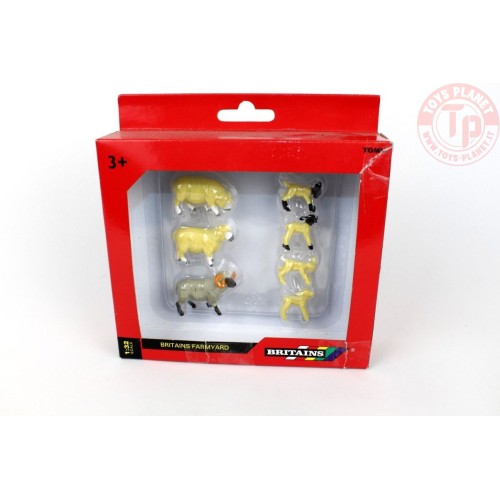 6x Pecore 1:32 BRITAINS 40967 ANIMALI E ACCESSORI PLASTICO