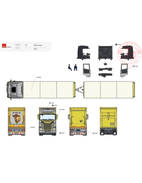 Scania STG livestock trailer TGC IMC 32-0165 IMC MODELS Scania STG livestock trailer TGC IMC 32-0165 IMC MODELS