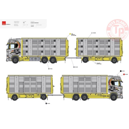 Scania STG livestock trailer TGC IMC 32-0165 IMC MODELS