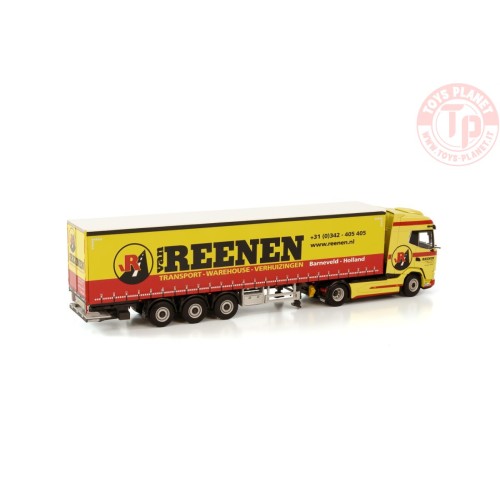DAF XG 4X2 CURTAINSIDE TRAILER - 3 AXLE VAN REENEN WSI 01-3855 WSI MODELS