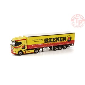 DAF XG 4X2 CURTAINSIDE TRAILER - 3 AXLE VAN REENEN WSI 01-3855 WSI MODELS