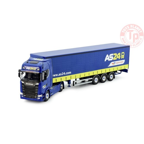 Scania S-serie Next Gen Highline 4x2 met schuifzeilentrailer AS24 TEKNO 83667 TEKNO